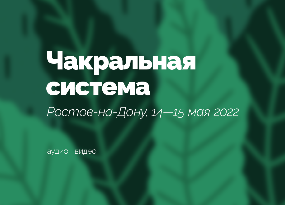 «Чакральная система». Ростов-на-Дону. 14—15 мая 2022
